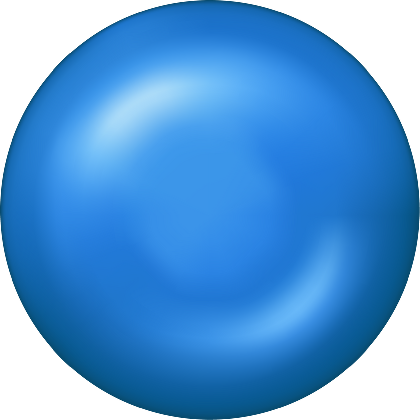 Blue round button