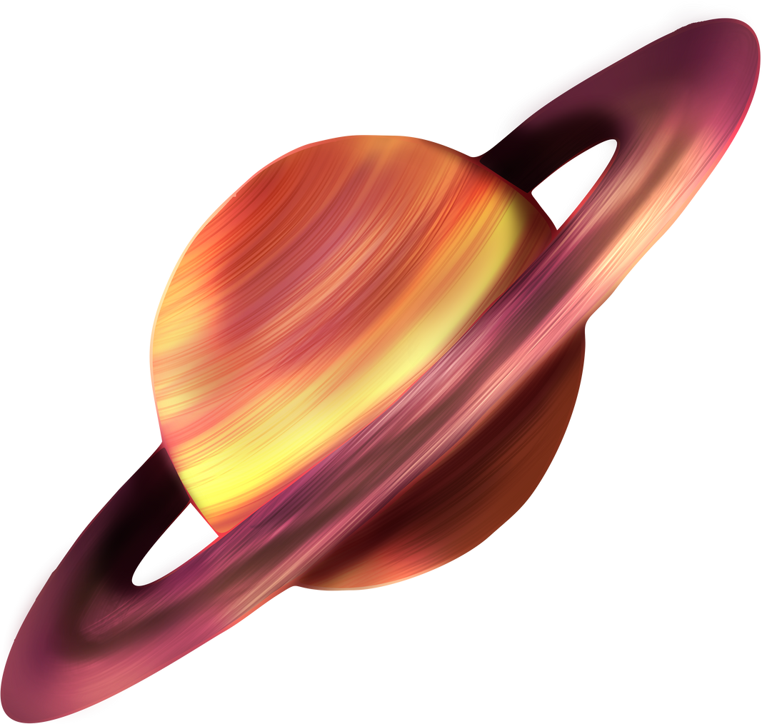 Saturn Planet Illustration