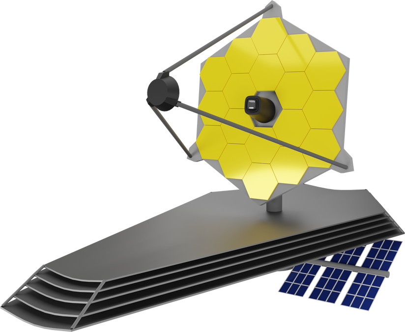 James Webb Telescope 3D Icon